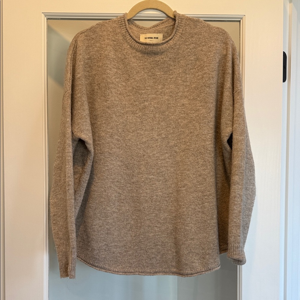 Normal Brand Marianna Crewneck Sweater, Small